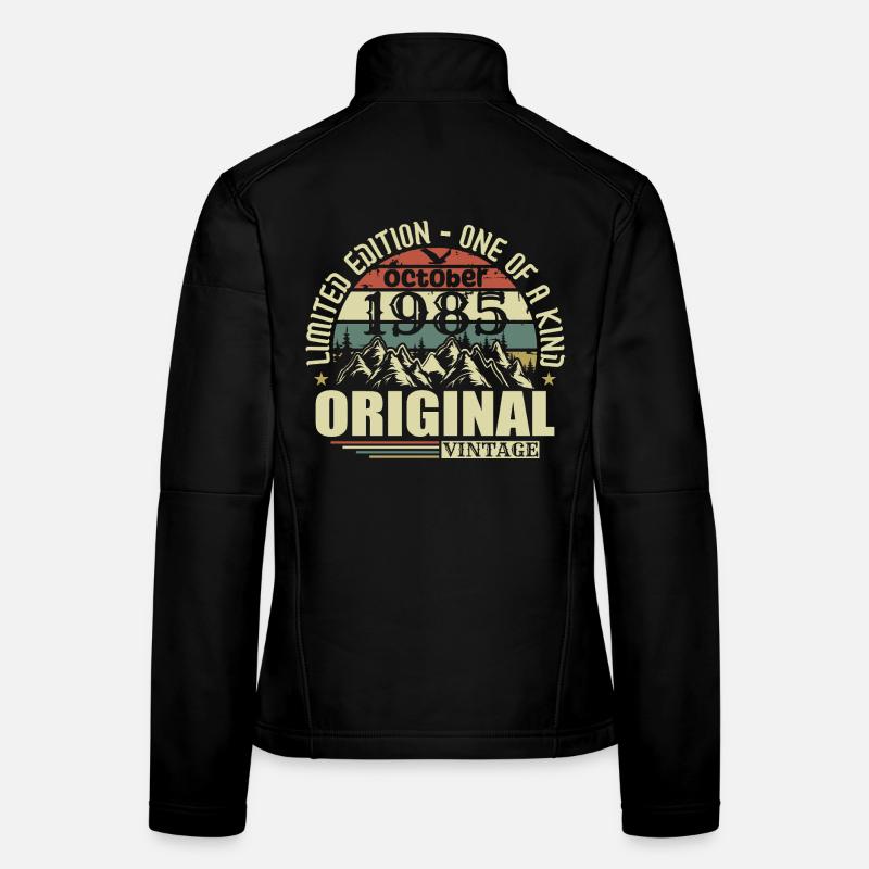october 1985 - 40th birthday gift october Women's Softshell Jacket