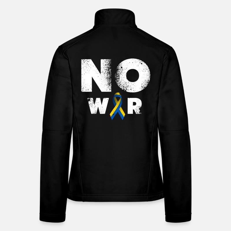 No War Ukraine Friedenszeichen Frauen Softshelljacke