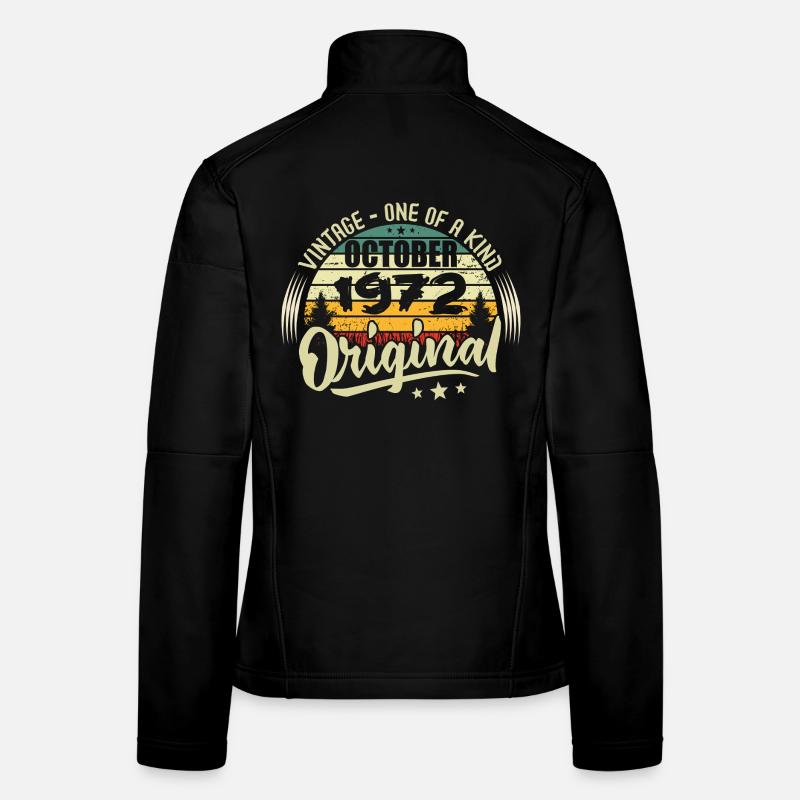 Oktober 1972 Geburtstagsgeschenk Frauen Softshelljacke