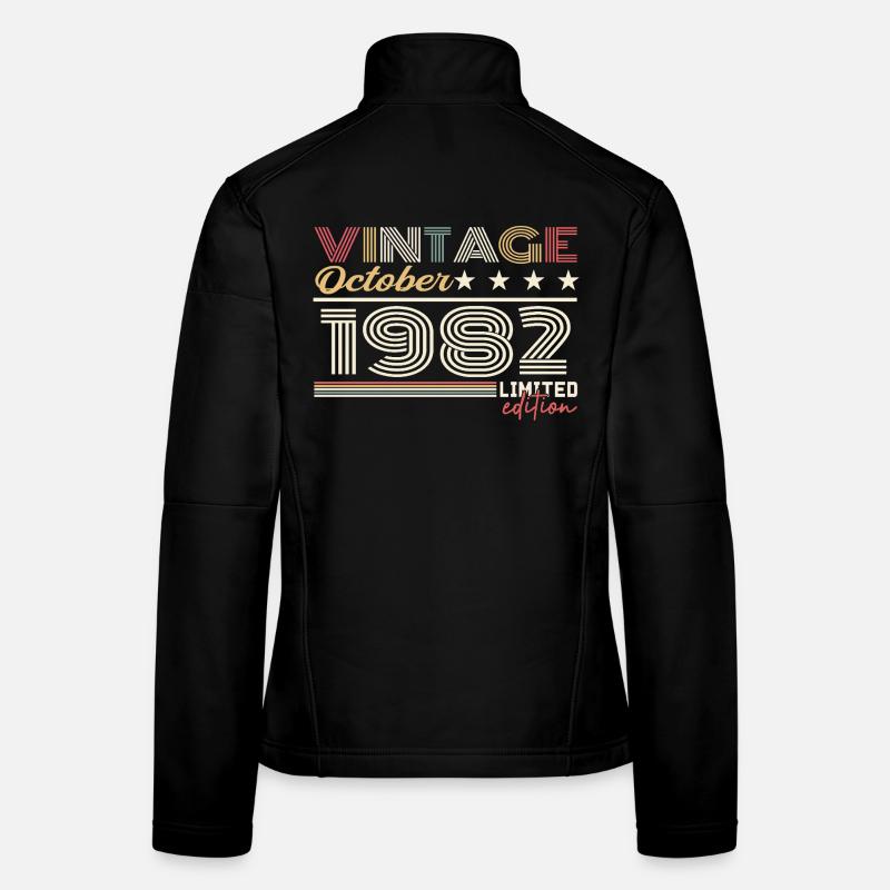 Oktober 1982 Retro-Jubiläum 1982 Oktober 1982 Frauen Softshelljacke
