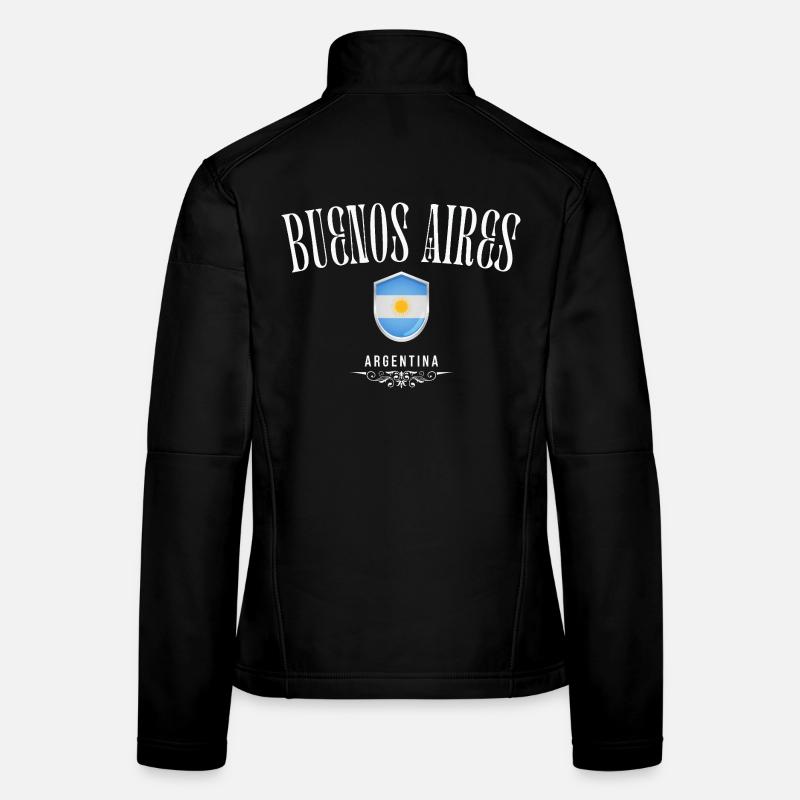 Buenos Aires, Argentinien, minimalistisches Design Frauen Softshelljacke
