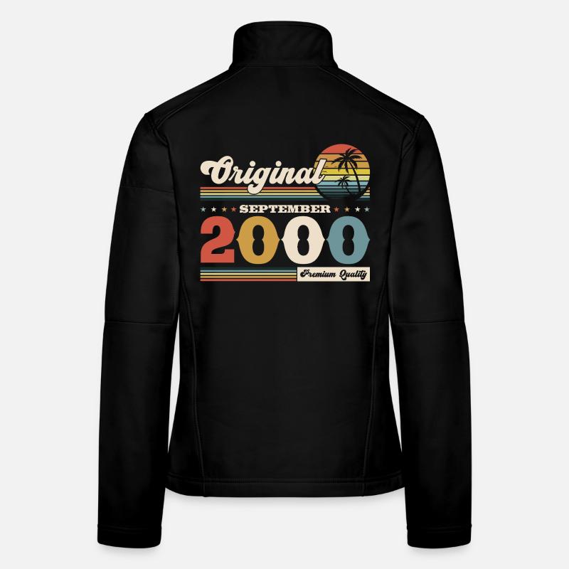 25e anniversaire Original septembre 2000 Veste en tissu softshell Femme