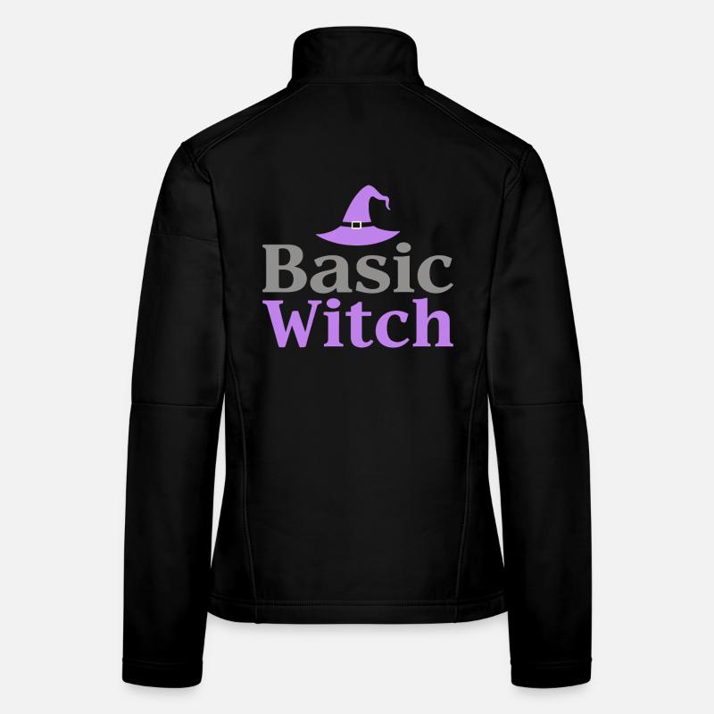 Citation de base de la sorcière Halloween Veste en tissu softshell Femme