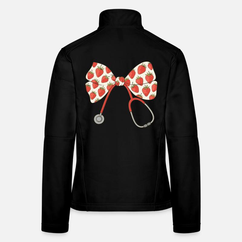 Krankenschwester, Stethoskop, Schleife Frauen Softshelljacke