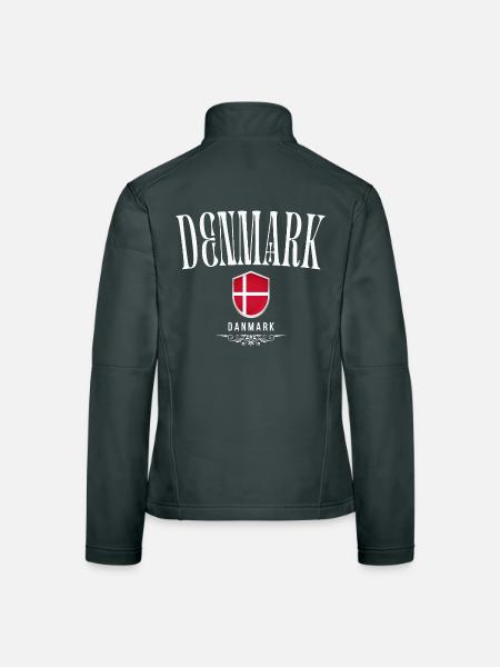 Danish patriot, Danish pride - Women's Softshell Jacket - black - Back