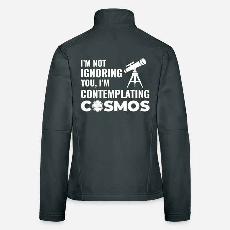 Astronomie Conception du système solaire Veste en tissu softshell Femme