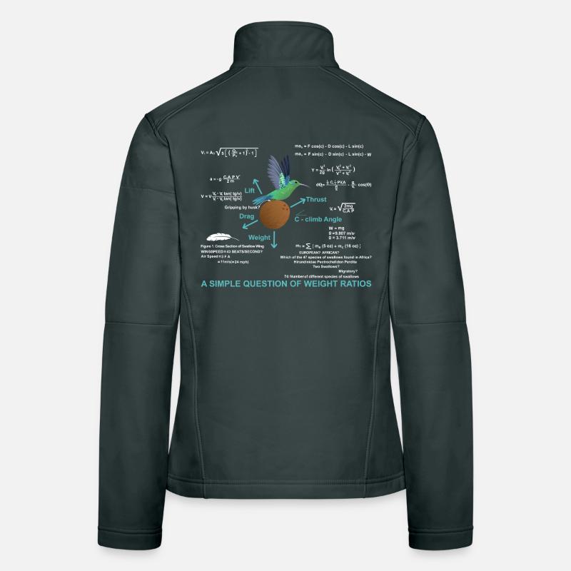 Question simple des rapports de poids Veste en tissu softshell Femme