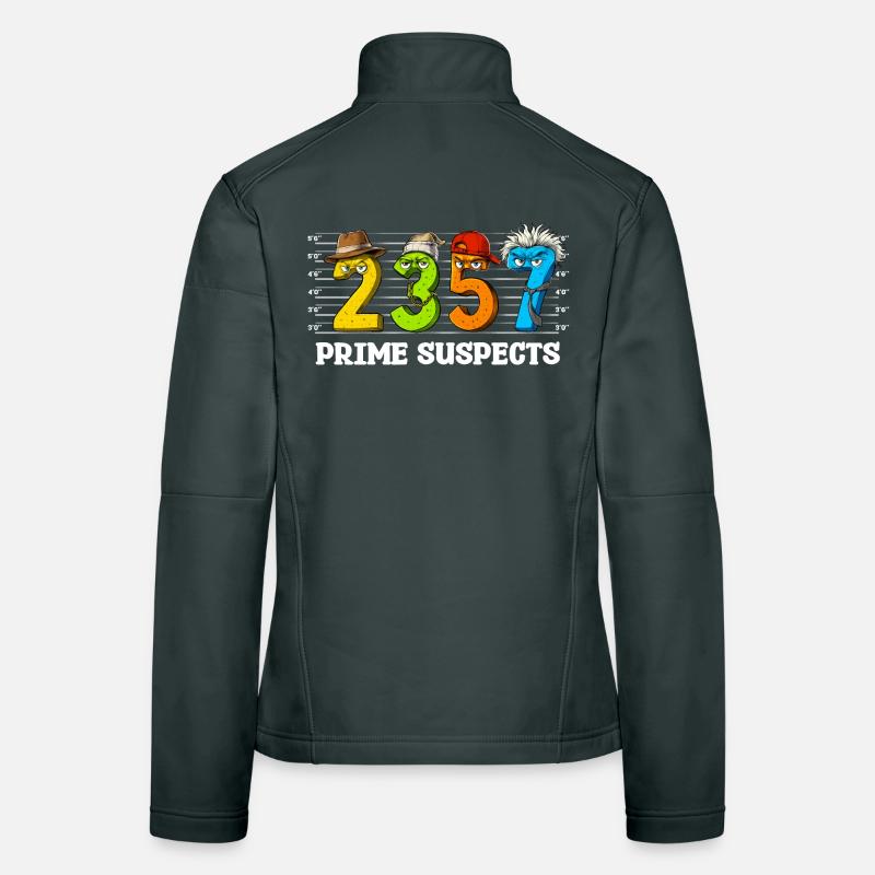 Funny Math Numbers Women's Softshell Jacket