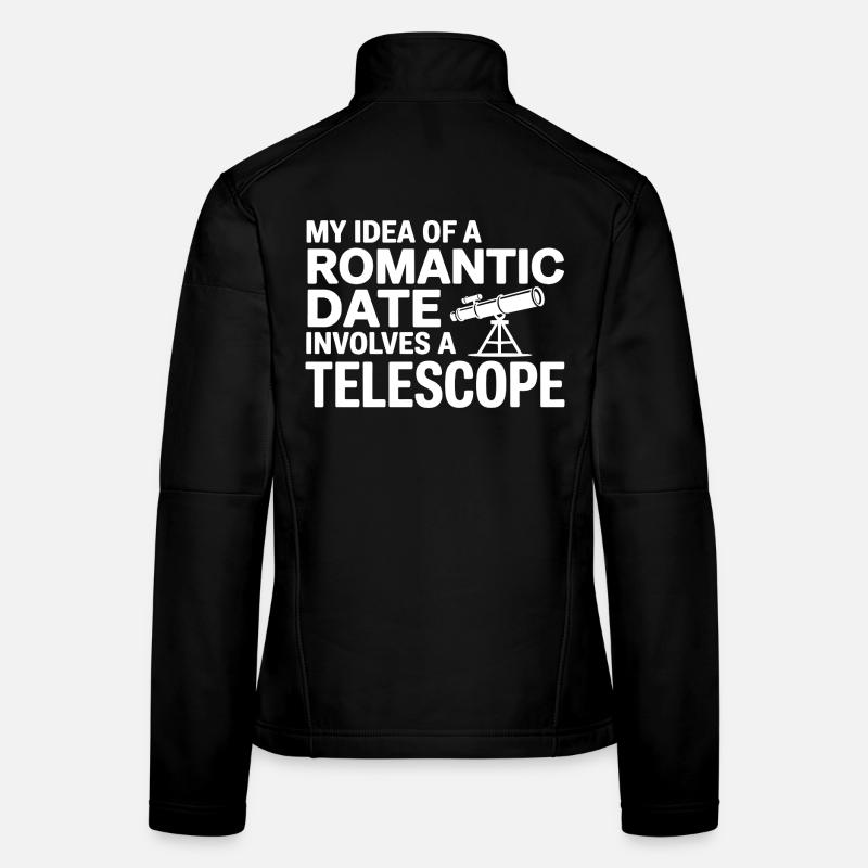 Romantic Date Telescope Journal  Women's Softshell Jacket