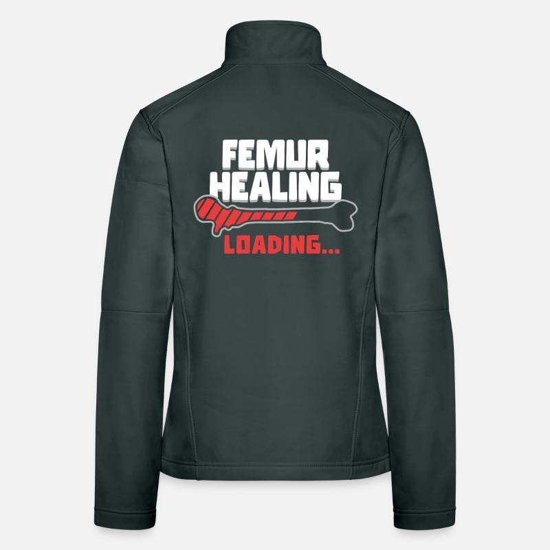 Broken Femur Healing Loading Women's Softshell Jacket