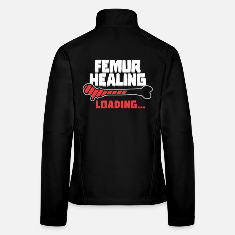Broken Femur Healing Loading Women's Softshell Jacket