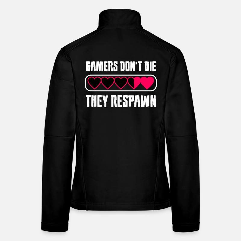 Message du cœur du joueur Veste en tissu softshell Femme