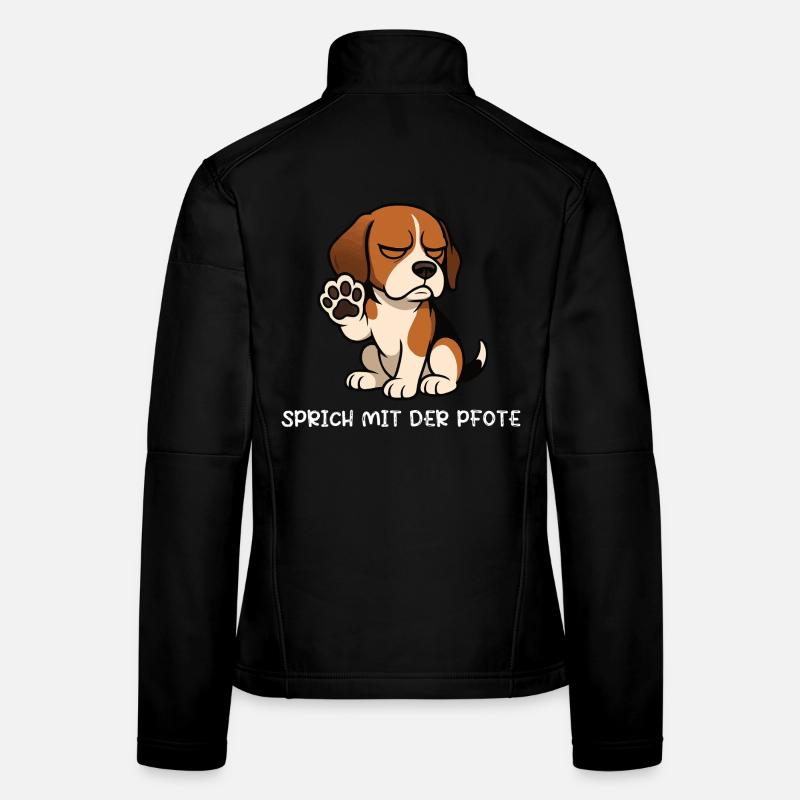 Sprich mit der Pfote Beagle Beaglebesitzer  Frauen Softshelljacke