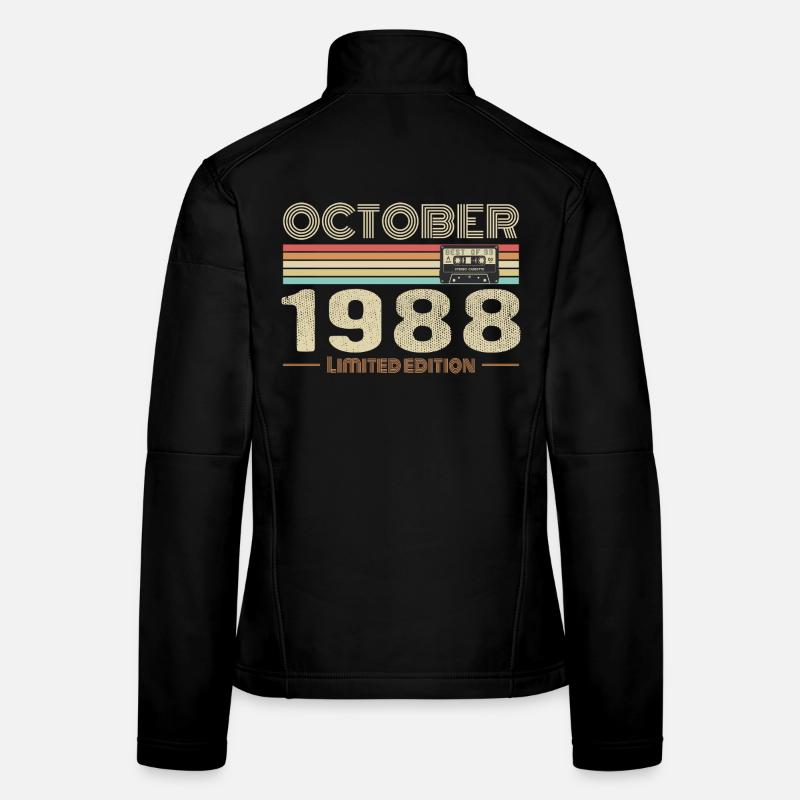Geburtstag Oktober 1988 Frauen Softshelljacke