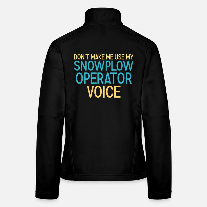 Snowplow Operator Voice Schneepflugfahrer Frauen Softshelljacke