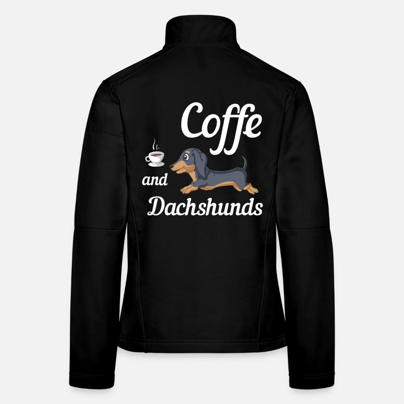 Coffee And Dachshunds Tee Women's Softshell Jacket