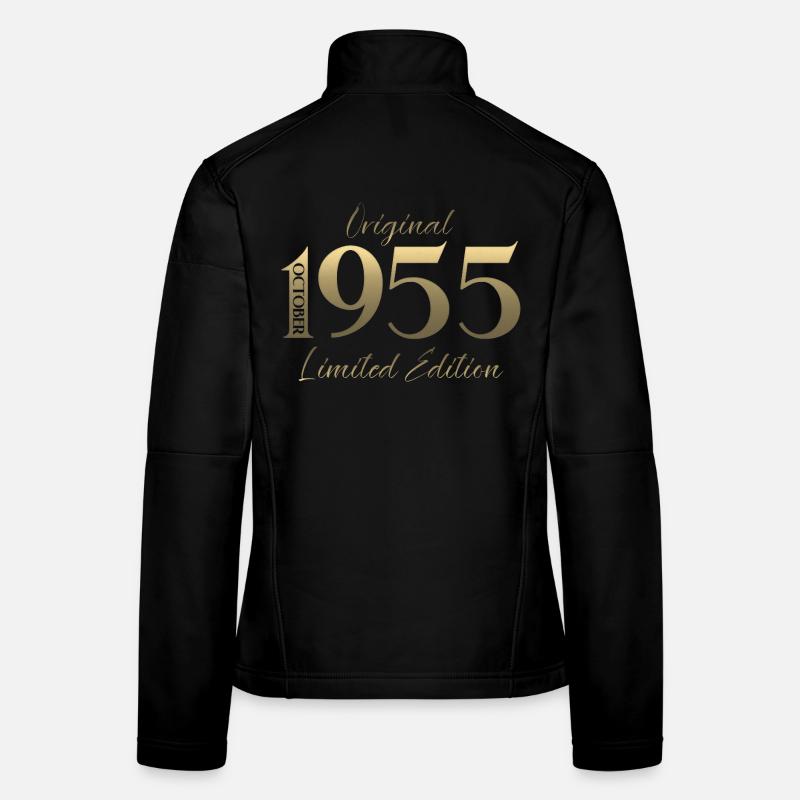 70th Birthday Original October Vintage 1955 Women's Softshell Jacket