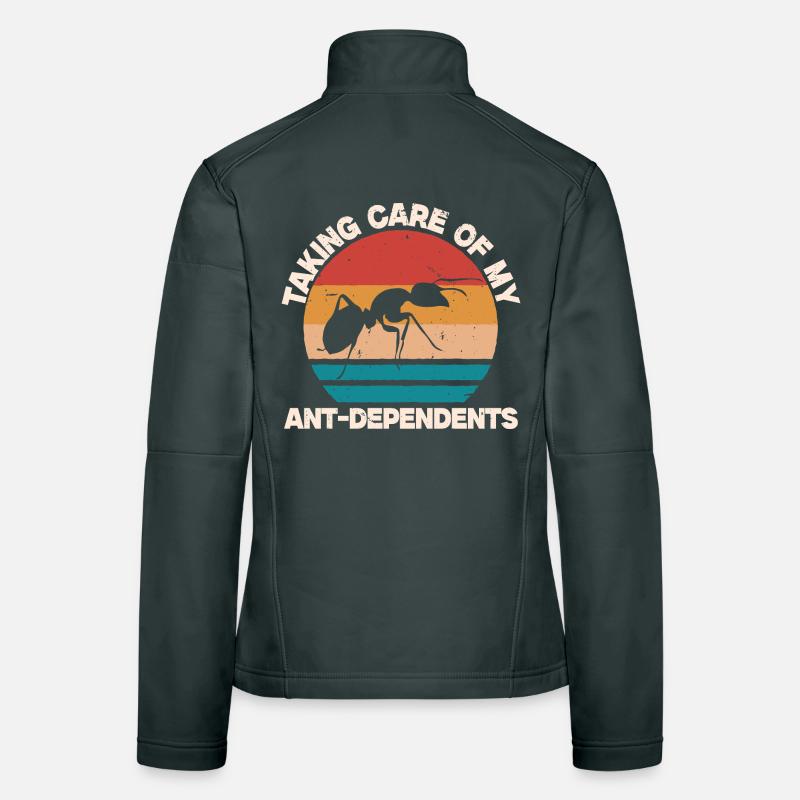 Fourmis Élevage Fourmis Éleveur de fourmis Veste en tissu softshell Femme