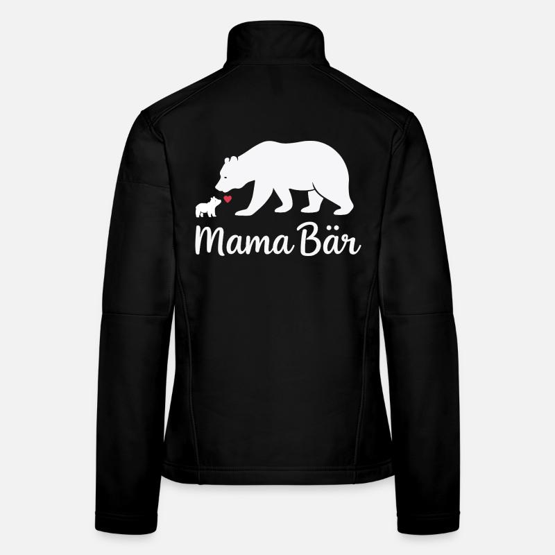 Future Maman MAMA BEAR Rétro Drôle Veste en tissu softshell Femme