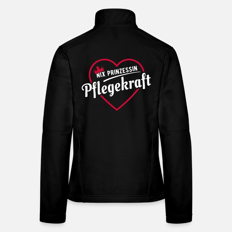 Nix Prinzessin - Pflegekraft - Geschenk - Frauen Softshelljacke - Schwarz