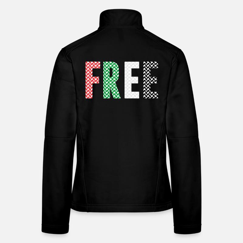 Palestine libre Veste en tissu softshell Femme
