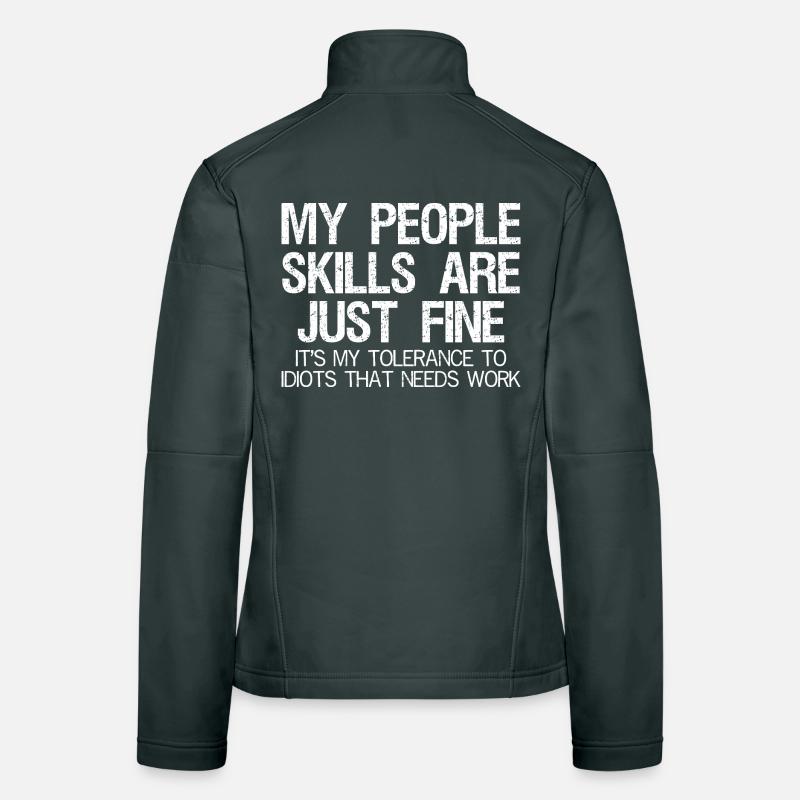 Mes compétences relationnelles sont très drôles. Veste en tissu softshell Femme