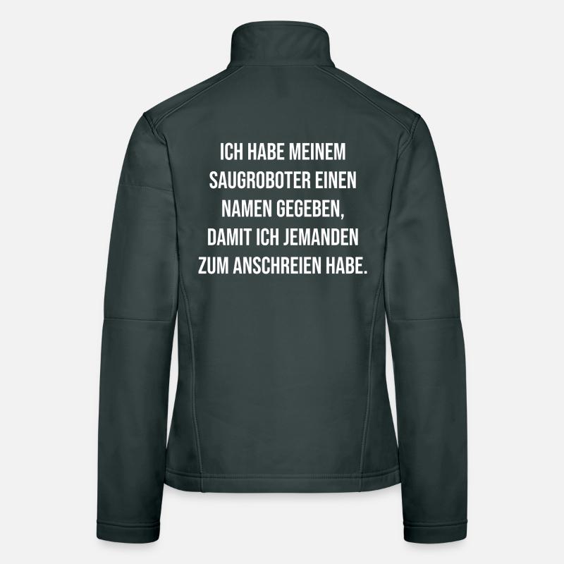 Blague sur le nom de l’aspirateur robot à crier Veste en tissu softshell Femme