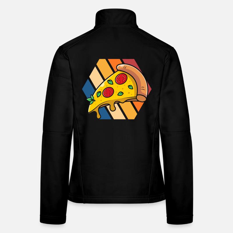 Pizza Pop Art Slice Women's Softshell Jacket