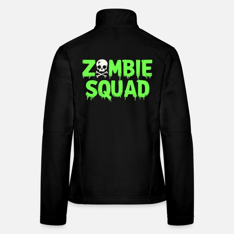 Zombie Squad – Spooky Halloween Team Women's Softshell Jacket