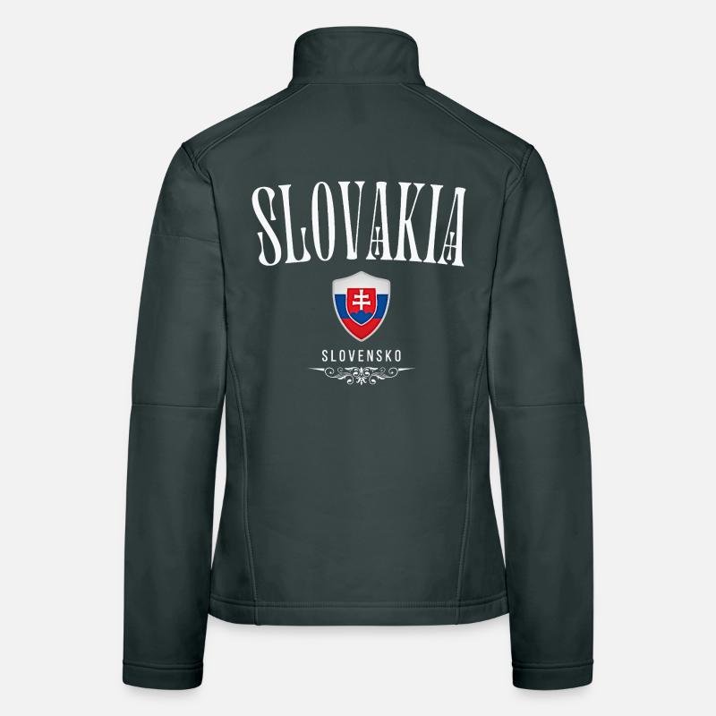 Drapeau de la Slovaquie, patriote slovaque Veste en tissu softshell Femme