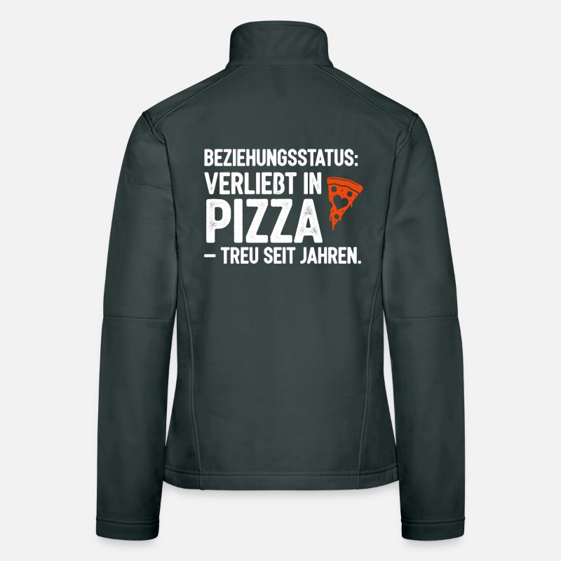 Statut relationnel Amoureux de la pizza Veste en tissu softshell Femme