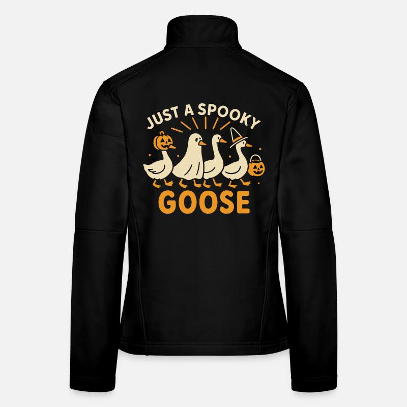 Just A Spooky Goose Halloween Costume Fun Women's Softshell Jacket