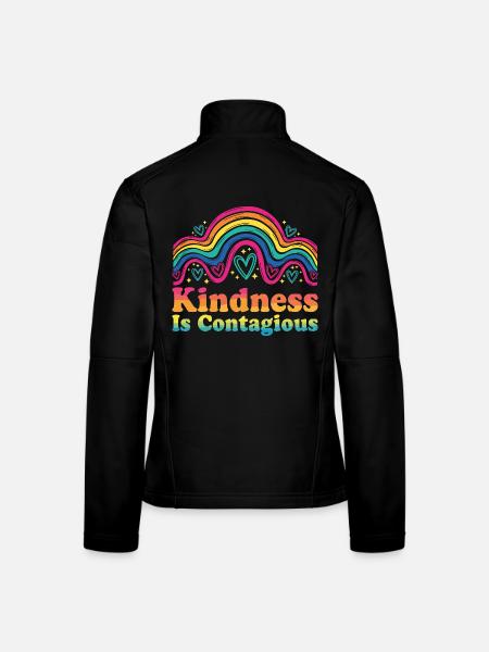 Kindness Emotional Learning Teacher SEL - Veste en tissu softshell Femme - noir - Dos