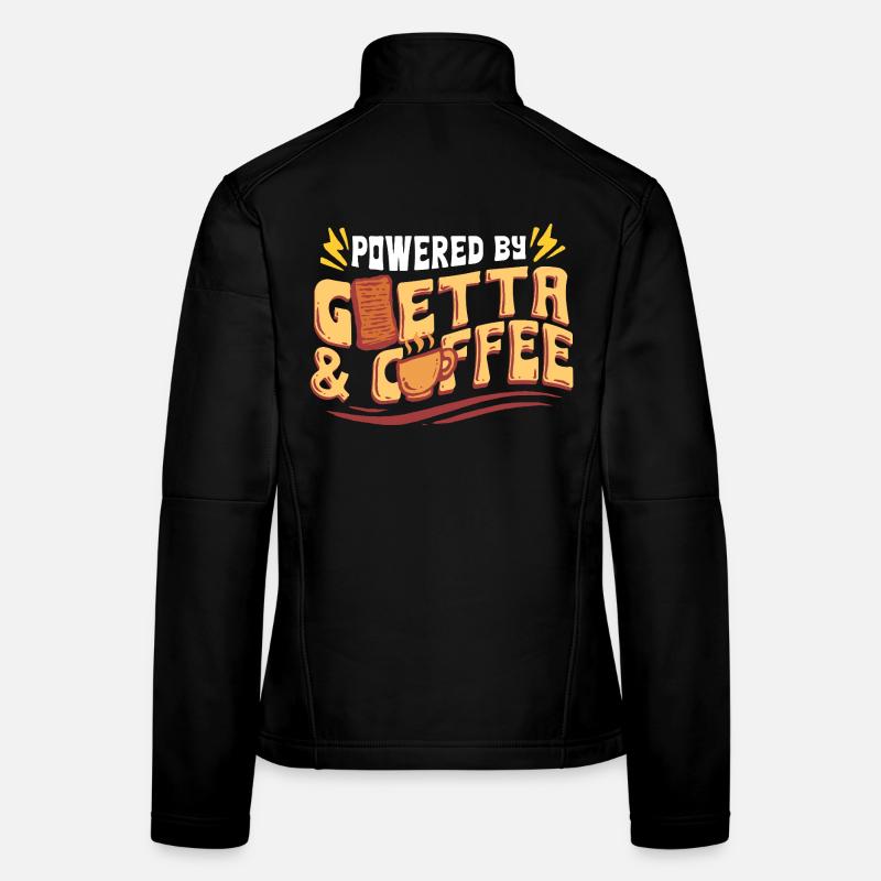 Goetta Wurst Powered By Goetta & Coffee Frauen Softshelljacke