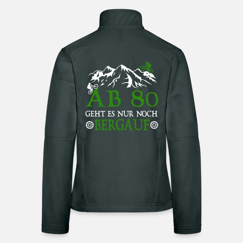 From 80 onwards, it's all uphill Bikers Women's Softshell Jacket