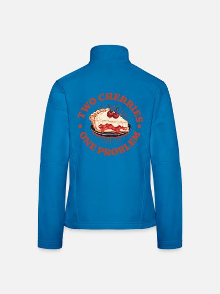 Cherries Cherry Pie Two Cherries Gift - Women's Softshell Jacket - black - Back