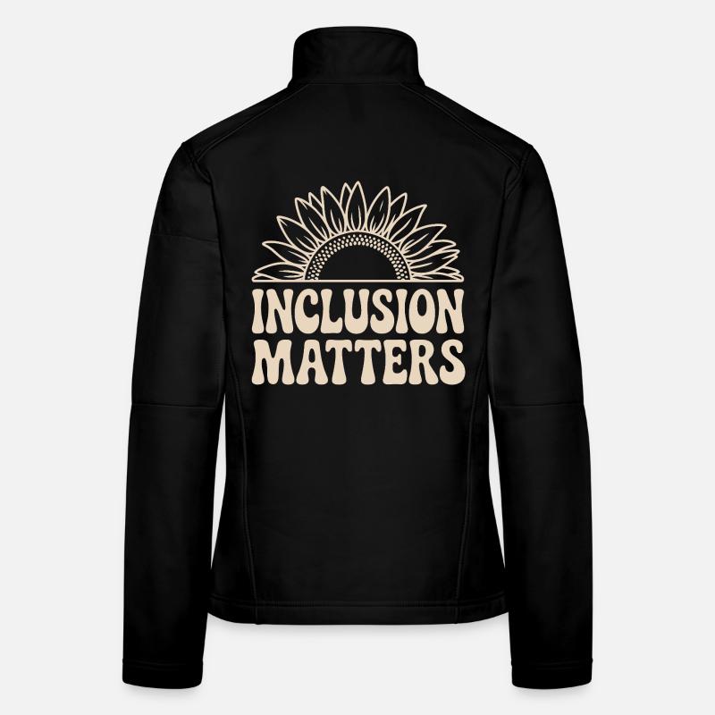 Inclusion Matters Sunflower Design for Diversity Women's Softshell Jacket