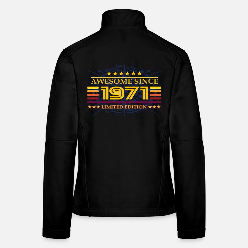 Génial depuis 1971 Édition limitée Veste en tissu softshell Femme