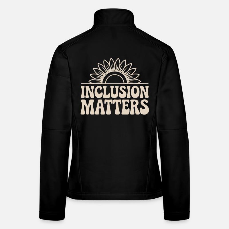 L’inclusion compte Le design du soleil avec la fleur Veste en tissu softshell Femme