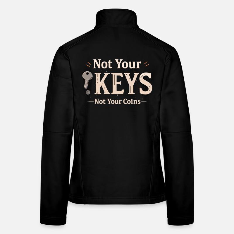 Pas vos clés - Dire Bitcoin Wallet Veste en tissu softshell Femme