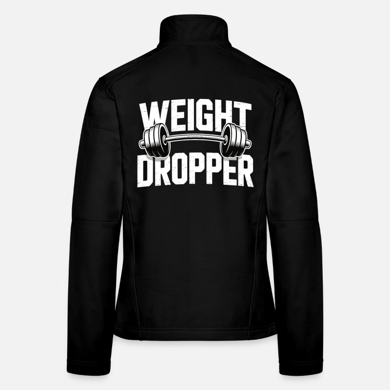 Weight Dropper - Exercice de musculation avec haltères de gym Veste en tissu softshell Femme