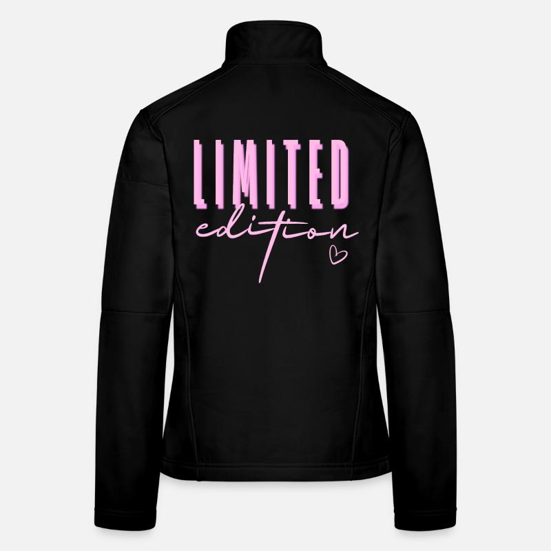 Édition limitée Pink Script | Streetwear Design Veste en tissu softshell Femme