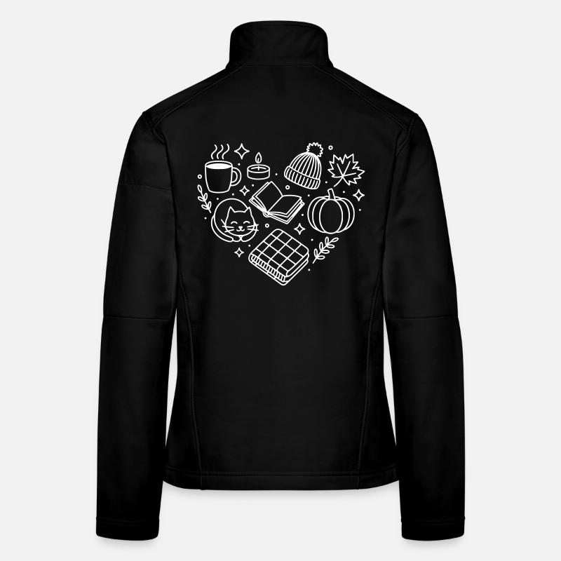 Cœur d’automne Veste en tissu softshell Femme