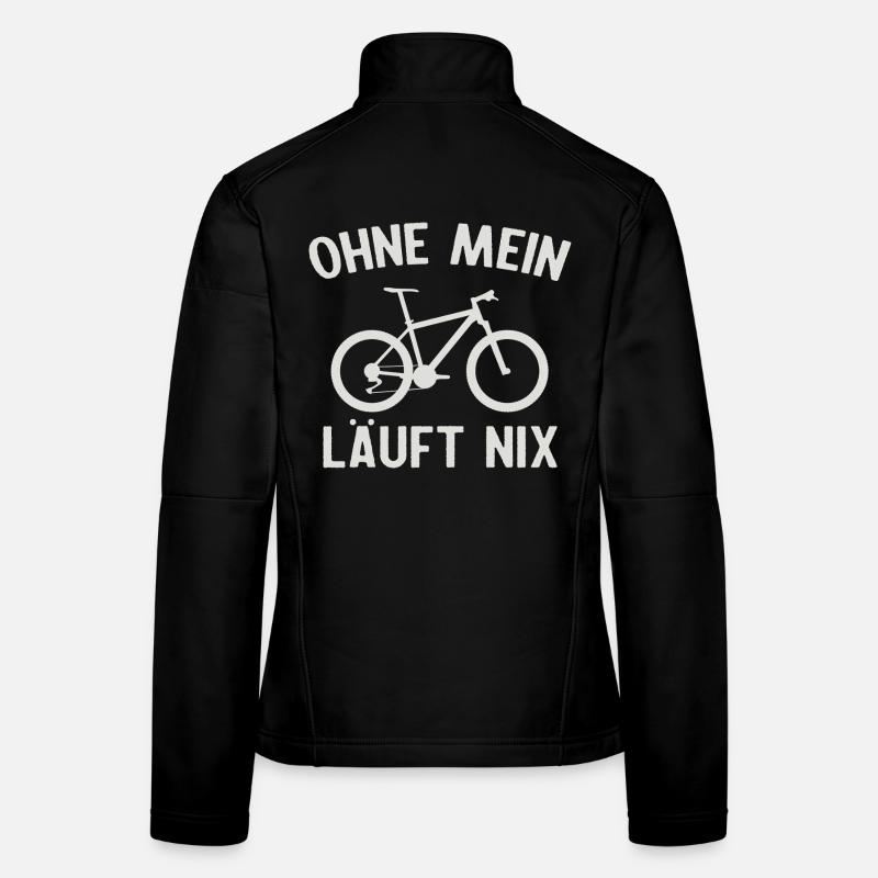 Rien ne fonctionne sans mon vélo Veste en tissu softshell Femme