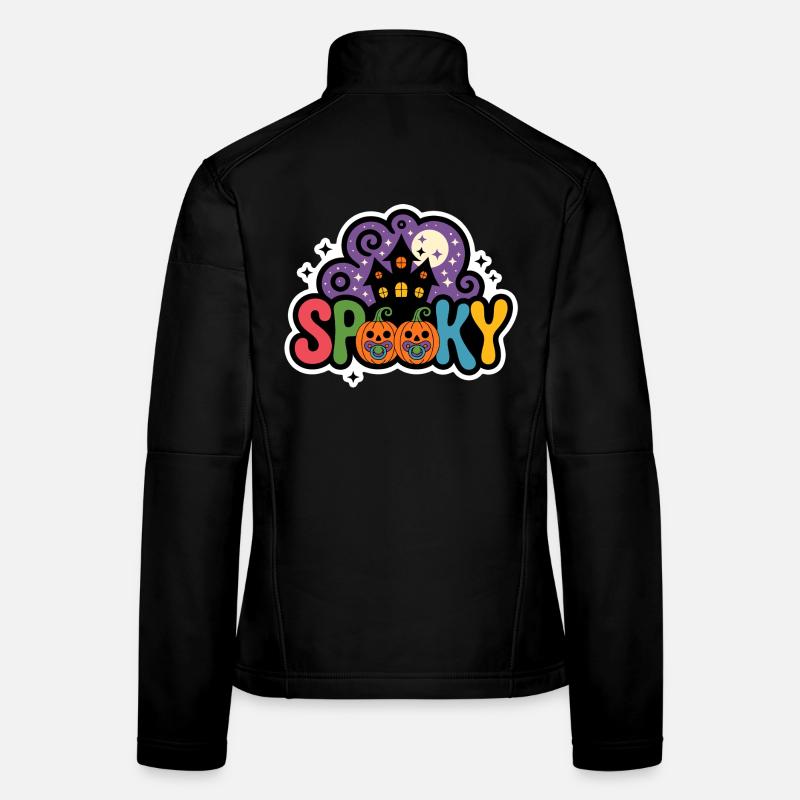 Maison hantée Halloween Veste en tissu softshell Femme