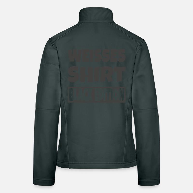White Shirt Black Edition Women's Softshell Jacket