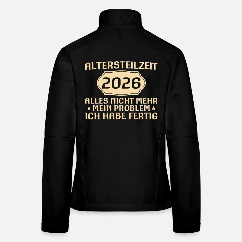 Retraite partielle Dire collègue retraite anticipée 2026 Veste en tissu softshell Femme
