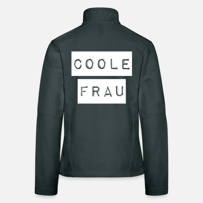 So sieht ein coole Frau aus Frauen Softshelljacke