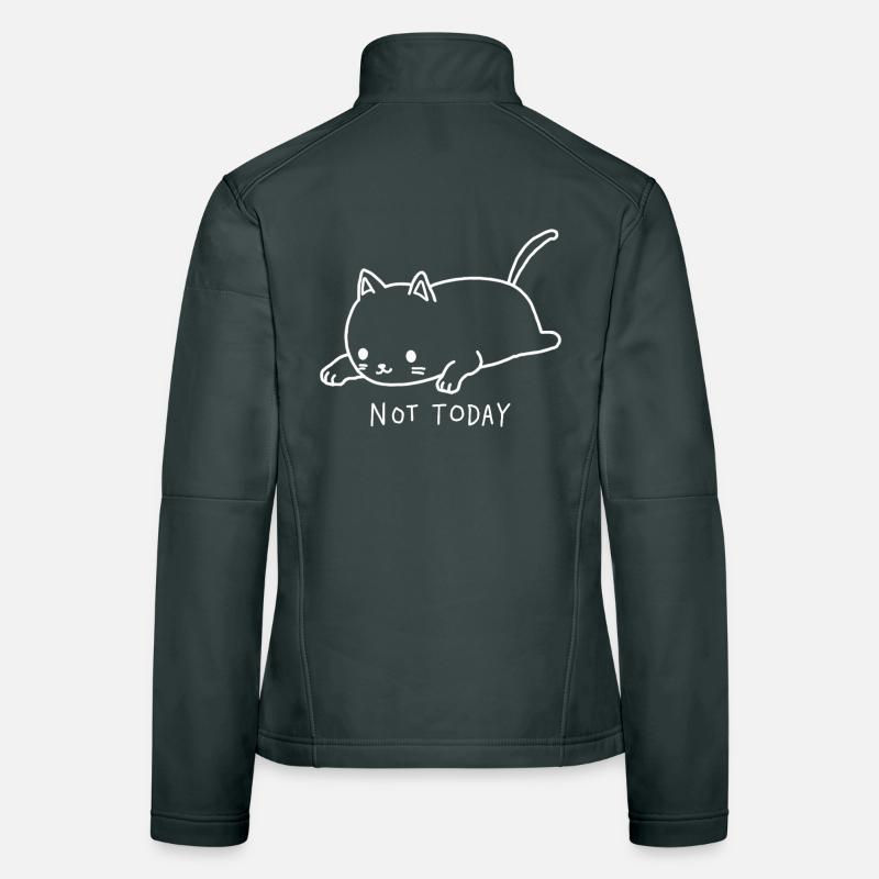 Cat Not Today I don't feel like it Women's Softshell Jacket