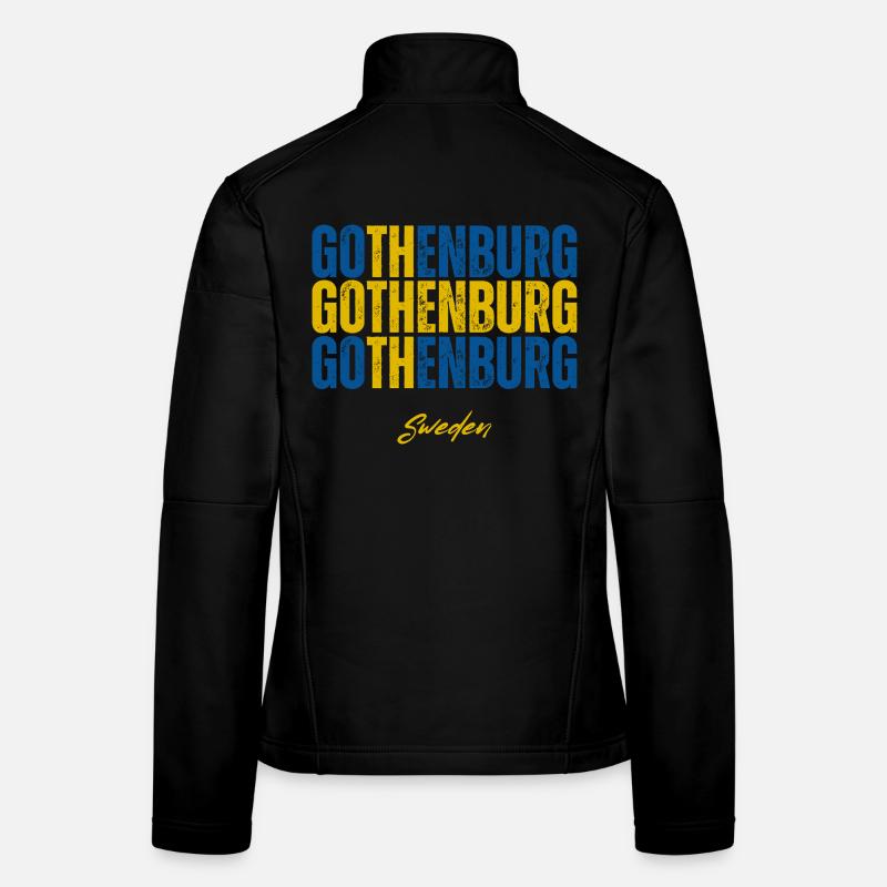 Göteborg, Suède, j’adore la Suède Veste en tissu softshell Femme